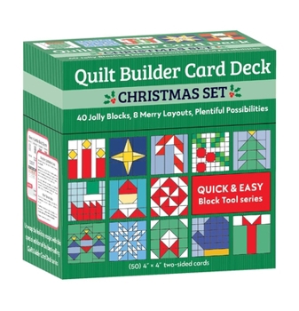 Quilt Builder Card Deck Christmas Set: 40 Jolly Blocks, 8 Merry Layouts, Plentiful Possibilities