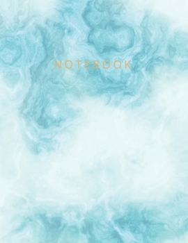 Notebook: Beautiful Blue Marble Notebook - Marble & Gold Journal | 150 College-ruled Pages | 8.5” x 11” - A4 Size (Marble and Gold Collection - ... Composition Book) (Notebook College ruled)