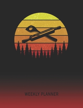 Weekly Planner: Baker Tools | 2020 - 2021 | Plan Weeks for 1 Year | Retro Vintage Sunset Cover | January 20 - December 20 | Planning Organizer Writing ... | Plan Days, Set Goals & Get Stuff Done