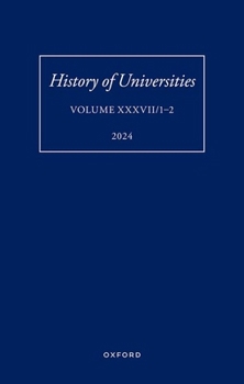 Hardcover History of Universities: Volume XXXVII/1-2 Book