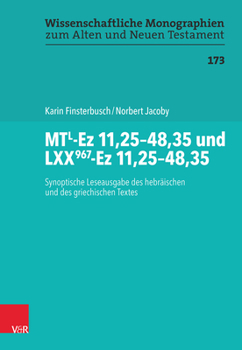 Hardcover Mtl-EZ 11,25-48,35 Und Lxx967-EZ 11,25-48,35: Synoptische Leseausgabe Des Hebraischen Und Des Griechischen Textes [German] Book