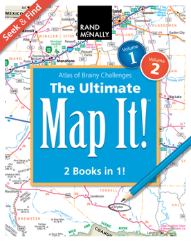 Mass Market Paperback Rand McNally: The Ultimate Map It!(tm) Seek & Find Atlas of Brainy Challenges Book