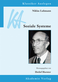 Hardcover Niklas Luhmann: Soziale Systeme [German] Book