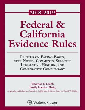Paperback Federal & California Evidence Rules: 2018 Supplement Book