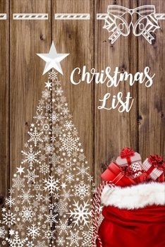 Paperback Christmas List: Holiday Record Log Book with Checklist, Blank Lined Pages Organizer with Boxes, Small Journal and Notes Book