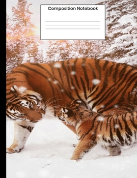 Composition Notebook: Cool Tiger Cub College Ruled Notebook Lined Journal Gift For Men Women Kids