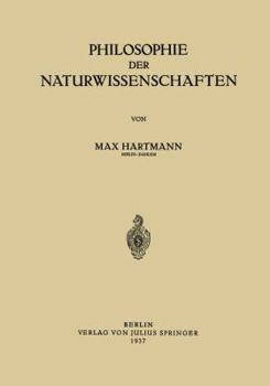 Paperback Philosophie Der Naturwissenschaften [German] Book
