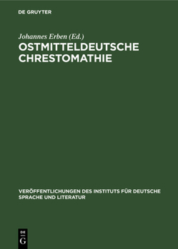 Hardcover Ostmitteldeutsche Chrestomathie [German] Book