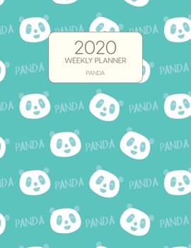 Paperback 2020 Weekly Planner Panda: Dated With To Do Notes And Inspirational Quotes - Cute Pandas Book