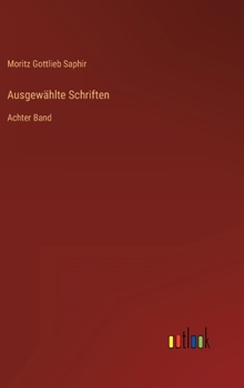Hardcover Ausgewählte Schriften: Achter Band [German] Book