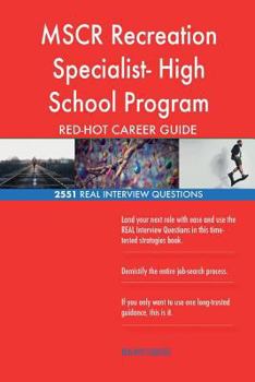 Paperback MSCR Recreation Specialist- High School Program RED-HOT Career; 2551 REAL Interv Book