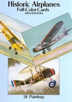 Paperback Historic Airplanes Full-Color Postcards: 24 Ready-To-Mail Paintings Book