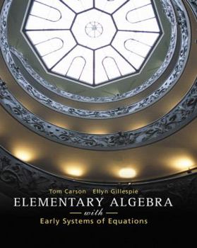 Hardcover Elementary Algebra with Early Systems of Equations Book