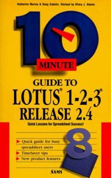 Paperback 10 Minute Guide to Lotus 1-2-3 Book