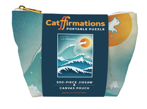 Misc. Catffirmations Portable Puzzle: 500-Piece Jigsaw & Canvas Pouch Book