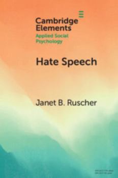 Paperback Hate Speech (Elements in Applied Social Psychology) Book