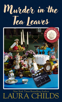Library Binding Murder in the Tea Leaves [Large Print] Book