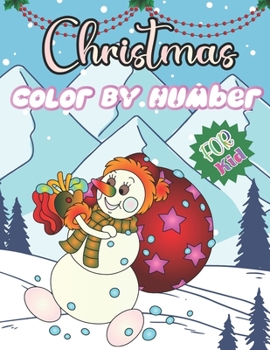 Paperback Christmas Color By Number For Kid Book