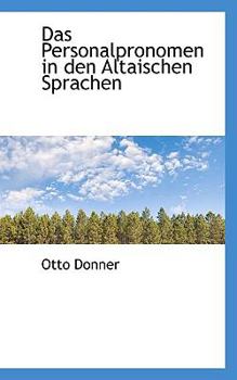 Paperback Das Personalpronomen in Den Altaischen Sprachen Book