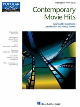 Paperback Contemporary Movie Hits: Intermediate Piano Solos Book
