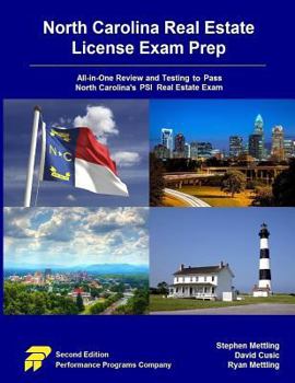 Paperback North Carolina Real Estate License Exam Prep: All-in-One Review and Testing To Pass North Carolina's PSI Real Estate Exam Book