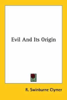 Paperback Evil And Its Origin Book