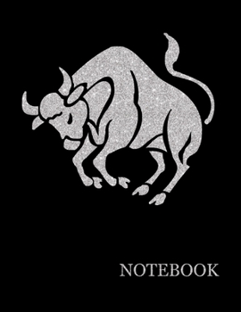 Paperback Taurus Zodiac Sign Black Notebook- Taurus Astrology Sign Black Notebook Grid Sturdy High Quality Premium White Paper 8.5x11 200 pages- Book