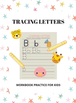 Hardcover Tracing Letters: Practice Line Tracing, Pen Control To Trace and Write ABC Letters, Workbook for Preschool, Kindergarten with Sight Wor Book