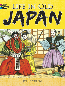 Paperback Life in Old Japan: Coloring Book