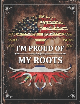 Im Proud of My Roots: Vintage Costa Rica and American Flag Personalized Gift for Coworker Friend  2020 Calendar Daily Weekly Monthly Planner Organizer