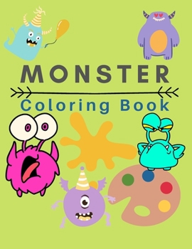 Paperback Monster coloring book