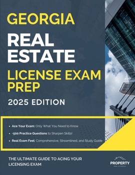 Paperback Georgia Real Estate License Exam Prep Book