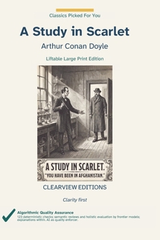 Hardcover A Study in Scarlet [Large Print] Book