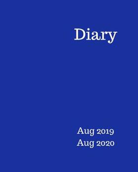 Diary Aug 2019-Aug 2020: 8x10 day to a page academic year diary, hourly appointments and space for notes on each page. Perfect for teachers, students and small business owners. Navy blue design