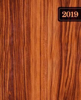 Paperback Wochenplaner 2019: Terminplaner & Wochenkalender: 19 X 23 CM: Rustikales Holz 6712 [German] Book