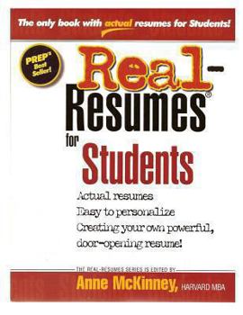 Real-Resumes for Students (Real-Resumes Series)