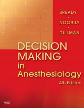 Hardcover Decision Making in Anesthesiology Book