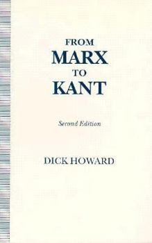 Paperback From Marx to Kant Book