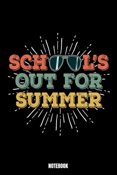 School'S Out For Summer Notebook: Summer Notebook, Planner, Journal, Diary, Planner, Gratitude, Writing, Travel, Goal, Bullet Notebook Size 6 x 9 110 Checkered Plaid Pages Office Equipment, Supplies e