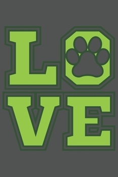 Love: Dina5 Gepunktet Notizbuch Punkteraster Tagebuch Planer Notizblock Kladde Journal Strazze F�r Hundeliebhaber