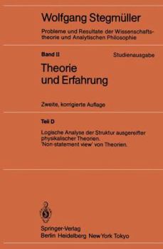 Paperback Logische Analyse Der Struktur Ausgereifter Physikalischer Theorien 'Non-Statement View' Von Theorien [German] Book