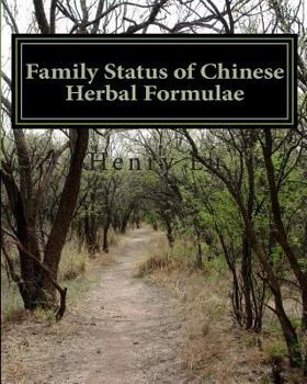 Paperback Family Status of Chinese Herbal Formulae Book