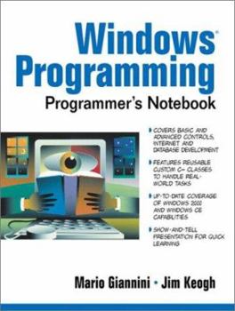 Paperback Windows Programming Programmer's Notebook Book