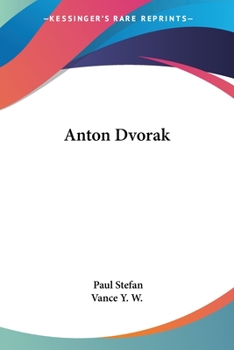 Paperback Anton Dvorak Book