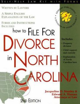 Paperback How to File for Divorce in North Carolina Book