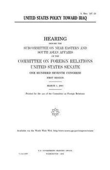 United States policy toward Iraq