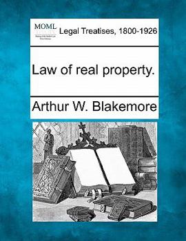 Paperback Law of real property. Book