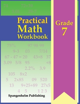 Paperback Practical Math Workbook, Grade 7 Book