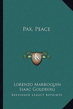 Paperback Pax, Peace Book