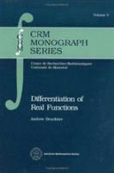 Hardcover Differentiation of Real Functions (Crm Monograph Series, 5) Book